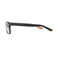 Jamison - Square Black-Orange Glasses for Men