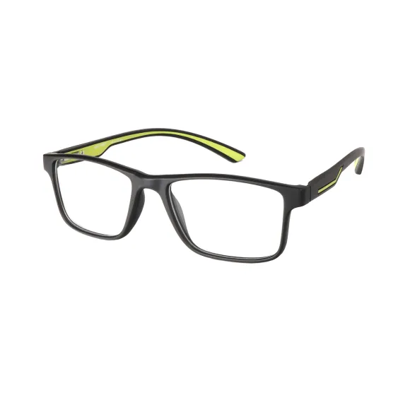 rectangle black-yellow eyeglasses