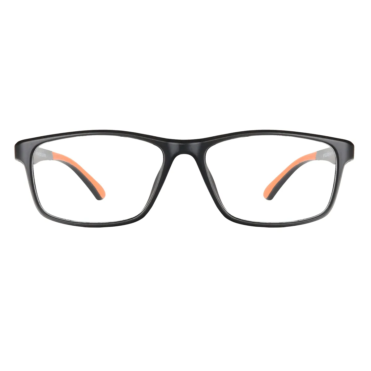 Sports Rectangle Black  Eyeglasses for Men