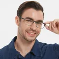 Pendleton - Rectangle Black-Gray Glasses for Men