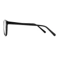 Milly - Oval Black Glasses for Women