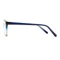 Milly - Oval Blue Glasses for Women