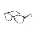 Milly - Oval Red-Tortoiseshell Glasses for Women