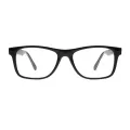 Charles - Rectangle Black Glasses for Men