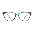 Hortensia - Cat-eye Blue Glasses for Women