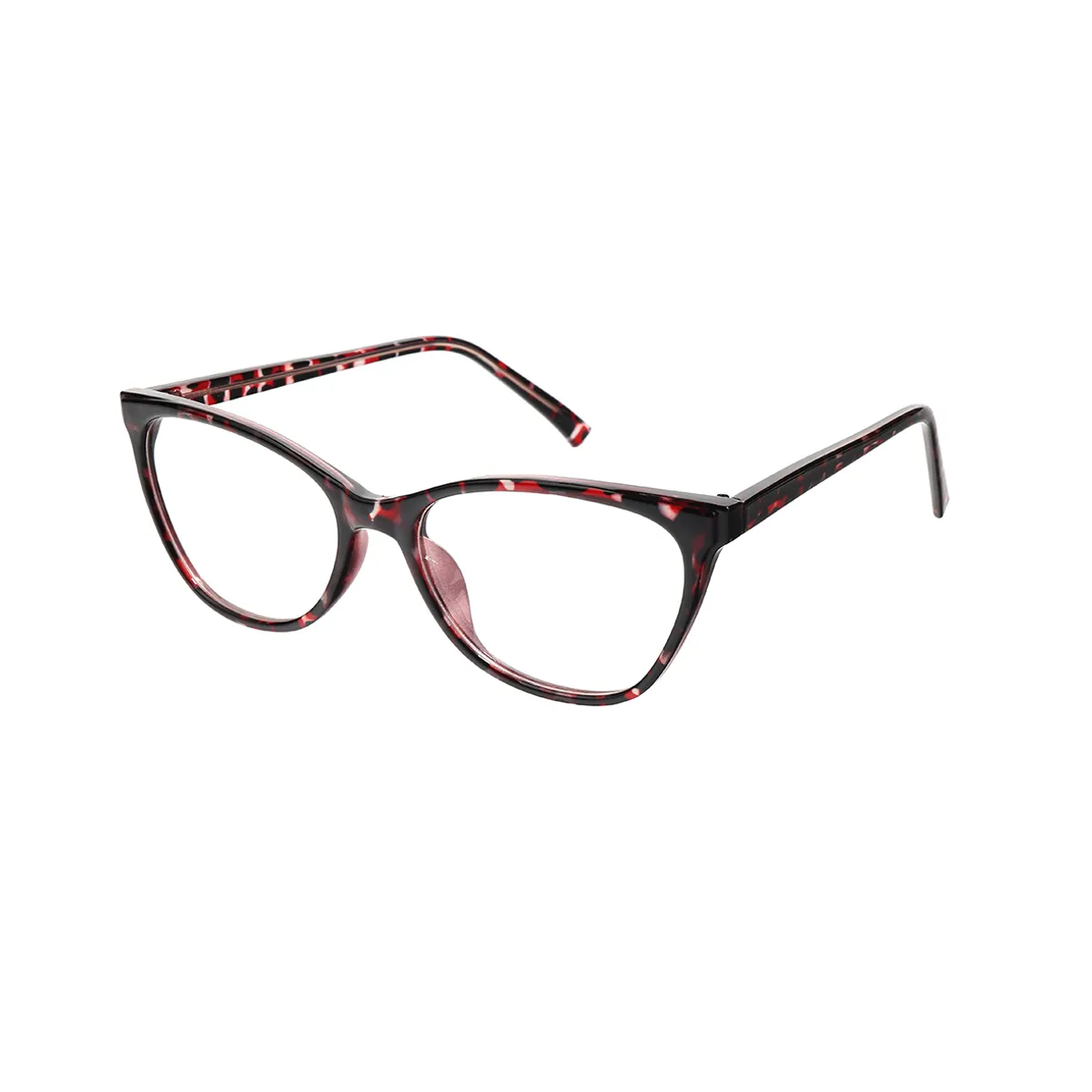 Hortensia - Cat-eye Red Glasses for Women - EFE