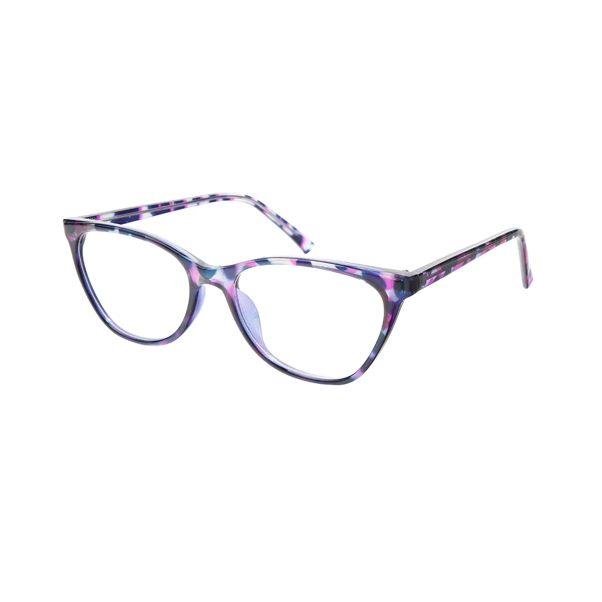 Hortensia - Cat-eye Purple Glasses for Women - EFE