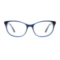 Pamela - Cat-eye Blue Glasses for Women