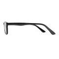 Aggy - Rectangle Black Glasses for Men & Women