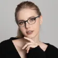 Claribel - Rectangle Black Glasses for Women