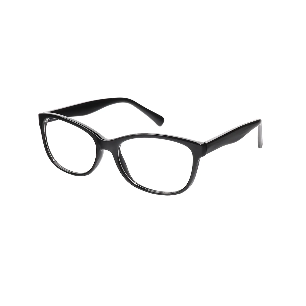 Classic Square Black Eyeglasses for Women