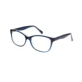 Claribel - Rectangle Black-Blue Glasses for Women