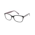 Claribel - Rectangle Black-Purple Glasses for Women