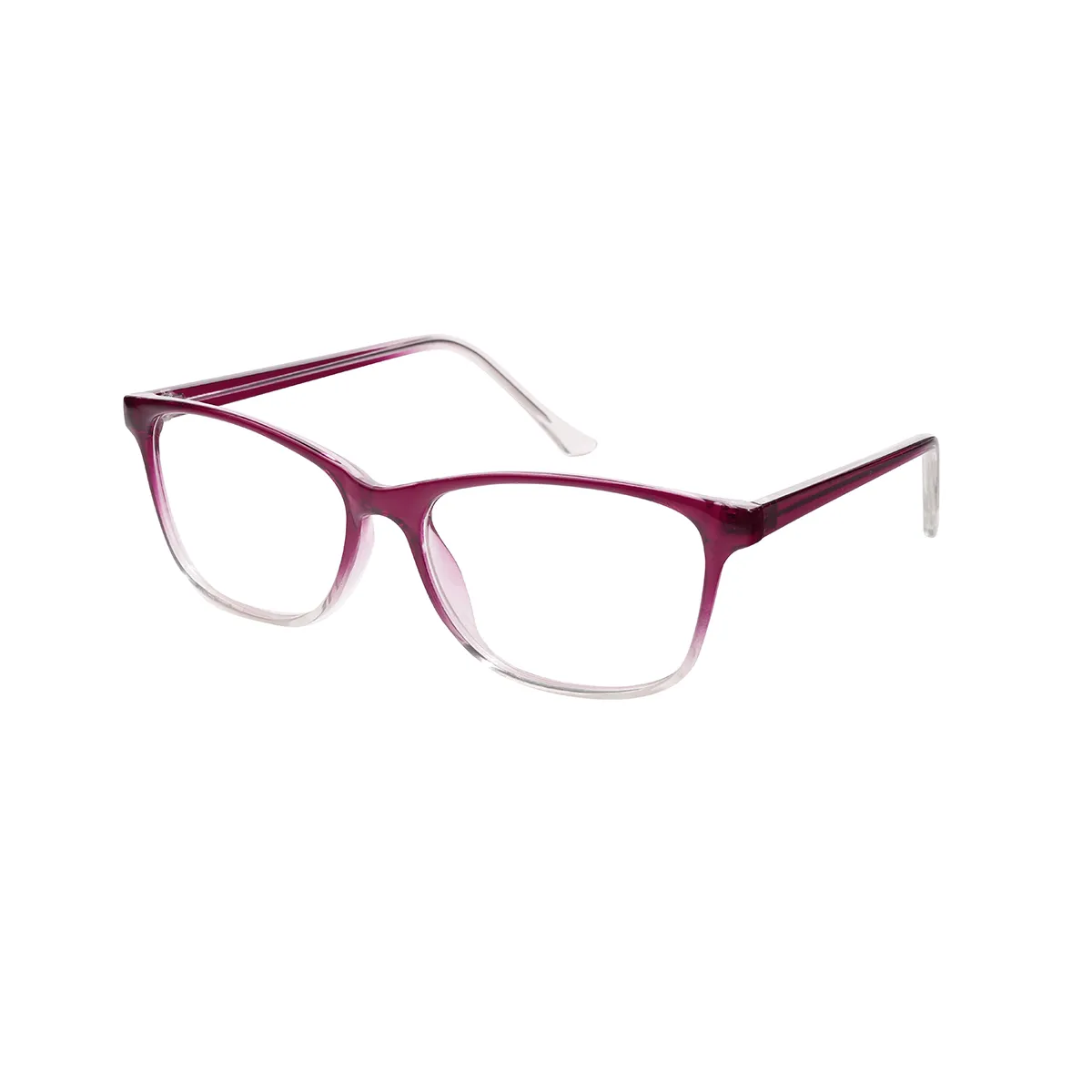 Classic Square Red Eyeglasses for Women