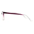 Queenie - Rectangle Purple Glasses for Women