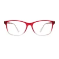 Queenie - Rectangle Red Glasses for Women