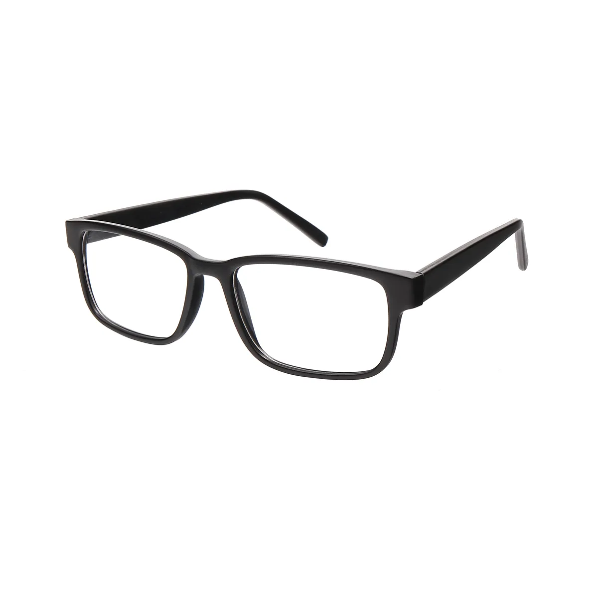 Classic Square Black Eyeglasses for Men