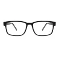 Randy - Rectangle Black Glasses for Men