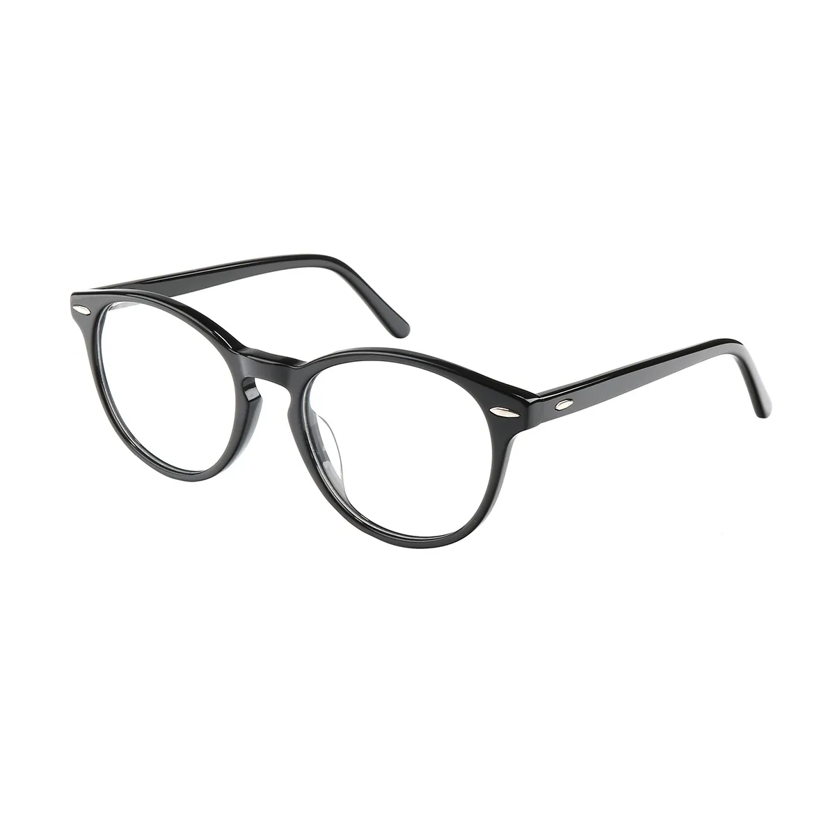 Classic Round Red Eyeglasses for Women