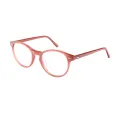 Pauline - Round Red Glasses for Women