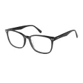 Maloney - Rectangle Black Glasses for Men