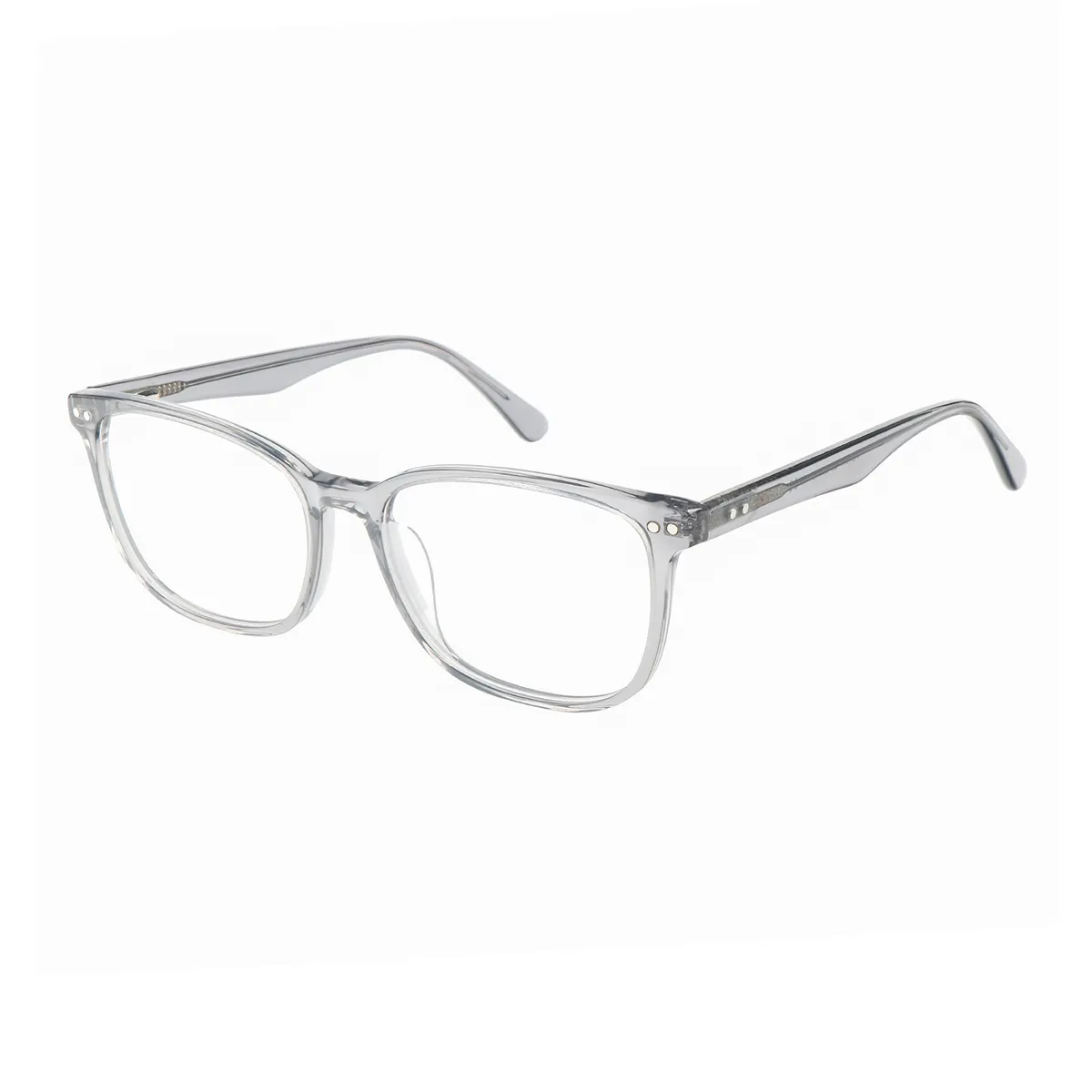 Maloney - Rectangle Gray Glasses for Men