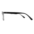 Maloney - Rectangle Black-Translucent Glasses for Men