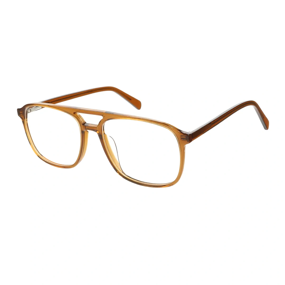 Dalton - Aviator Brown Glasses for Men