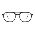 Sandy - Aviator Black Glasses for Men