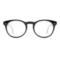 Stephens - Round Black Glasses for Men & Women