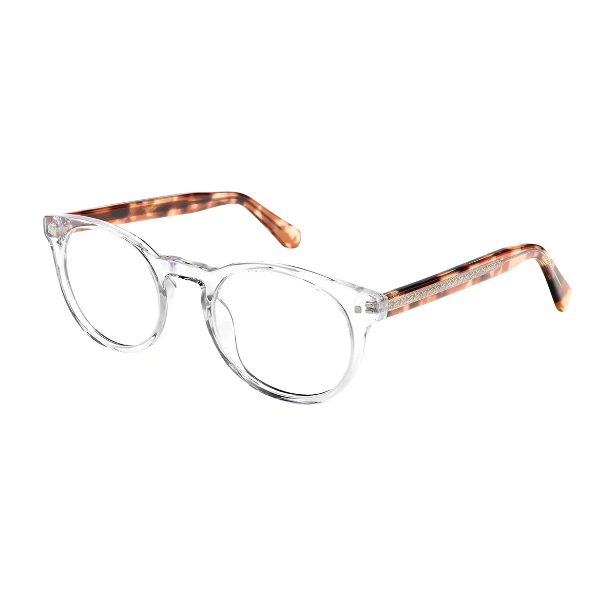Stephens - Round Translucent Glasses for Men & Women
