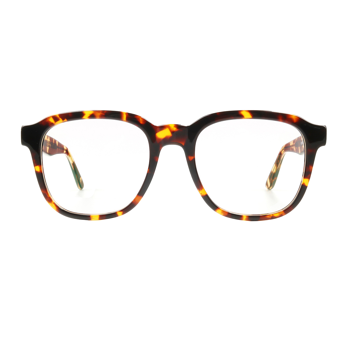 square black-demi eyeglasses
