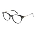 Dotti - Oval Black Glasses for Women
