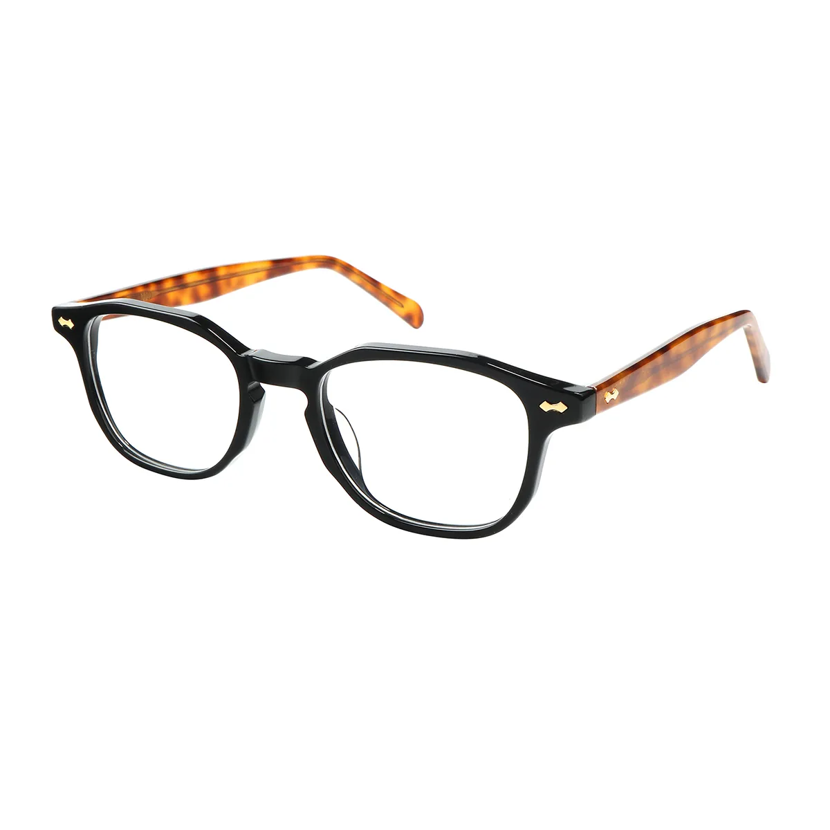 Allais - Square Black Glasses for Men & Women