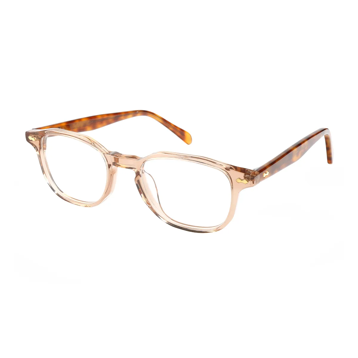 Allais - Square Brown Glasses for Men & Women - EFE