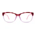 Jasmine - Square Purple Glasses for Women
