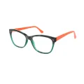 Jasmine - Square Green Glasses for Women