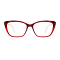 Gloria - Cat-eye Red Glasses for Women