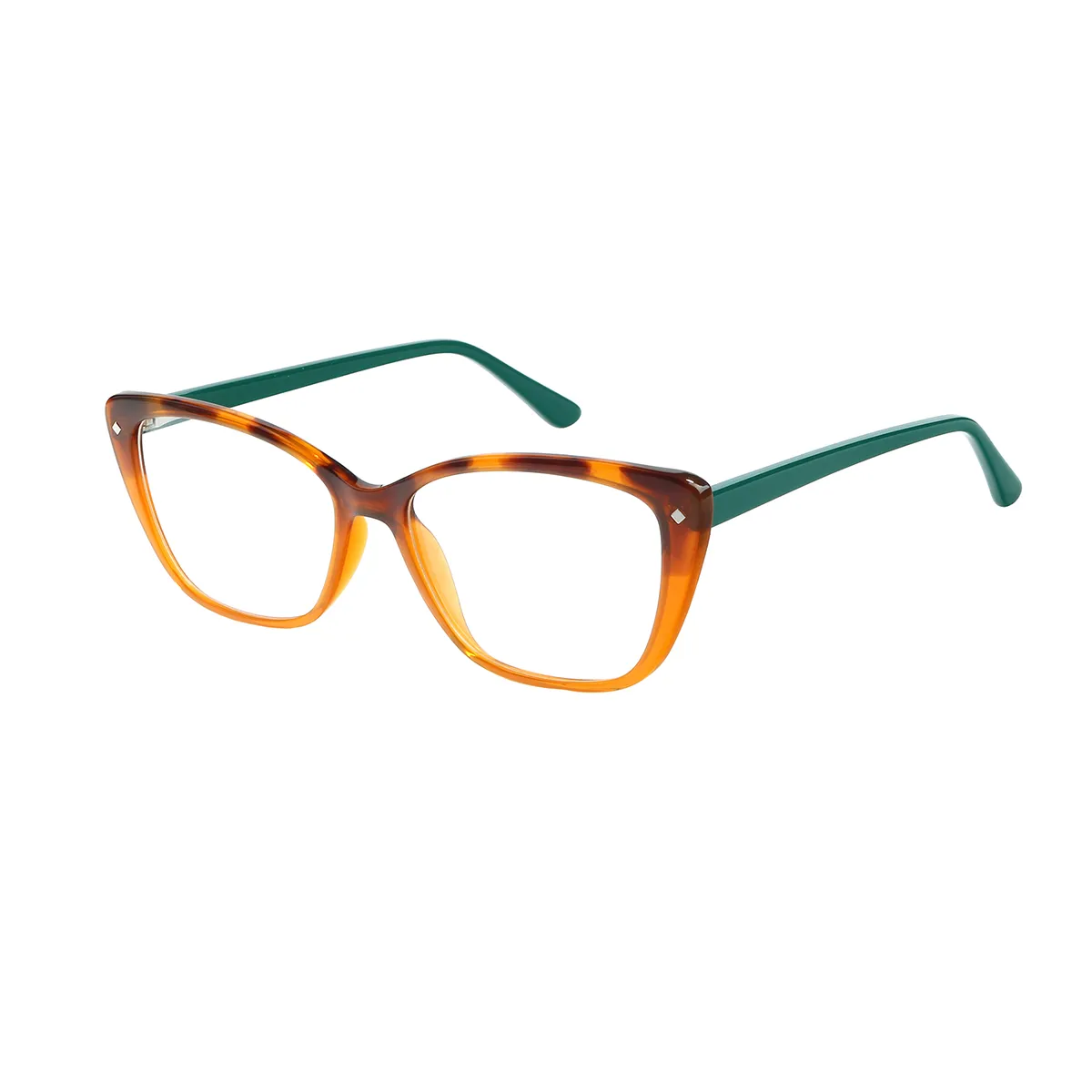 Gloria - Cat-eye Orange Glasses for Women
