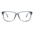 Eloisa - Square Gray Glasses for Women