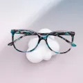 Tessie - Square Green-Tortoiseshell Glasses for Women