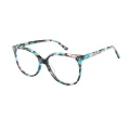 Tessie - Square Green-Tortoiseshell Glasses for Women