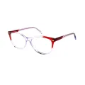 Priscilla - Oval Transparent Glasses for Women