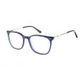 Lucretia - Square Blue Glasses for Women