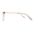 Lucretia - Square Pink Glasses for Women