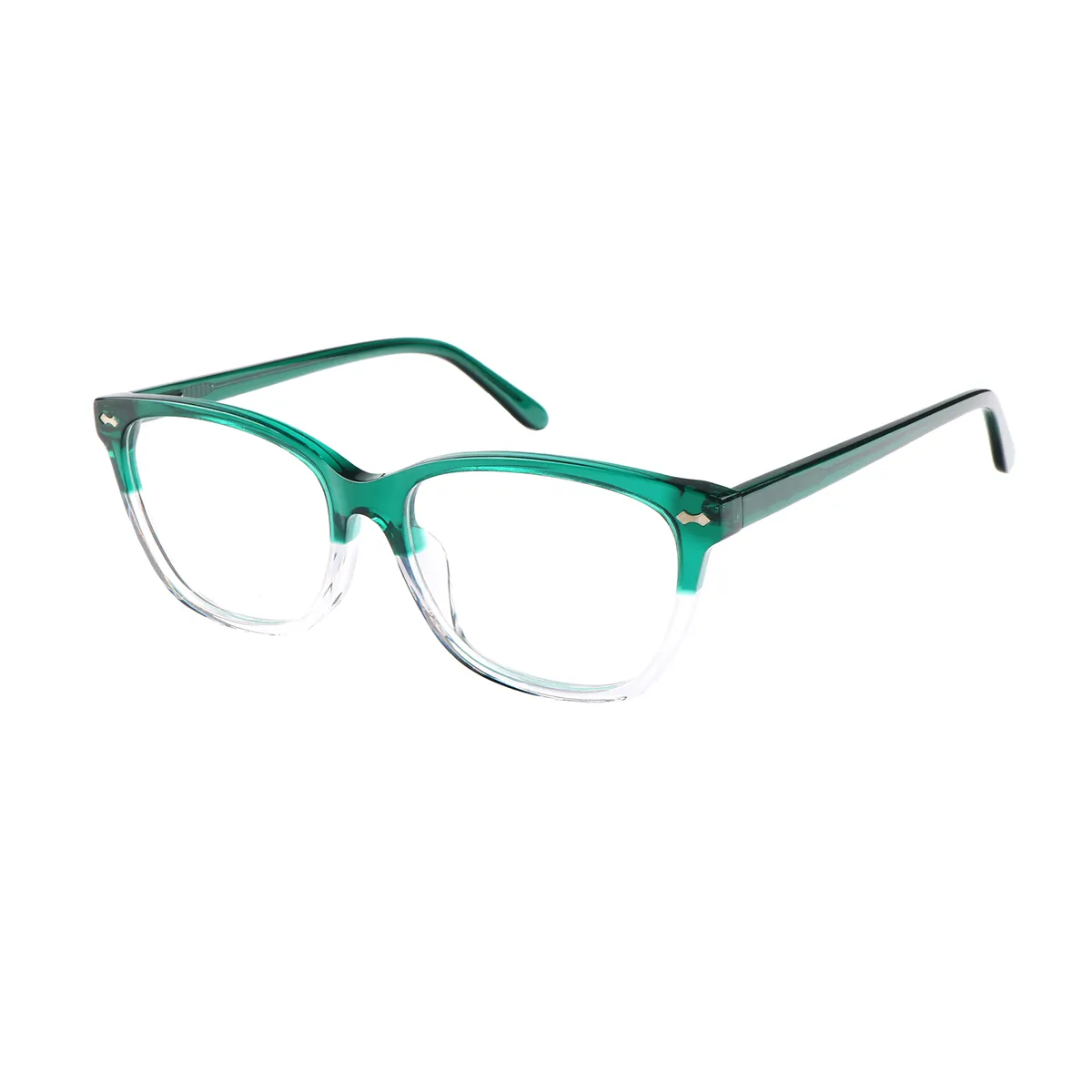 Classic Square Red-Demi Eyeglasses for Women & Men