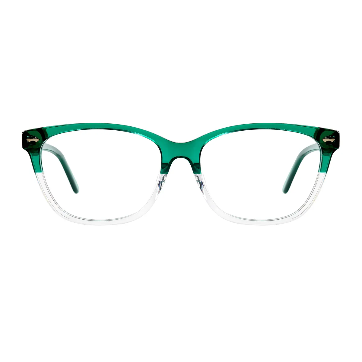 Classic Square Green  Eyeglasses for Women & Men