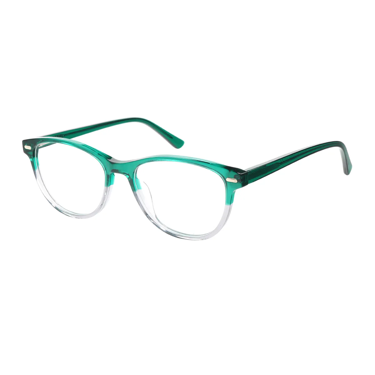 Agricola - Oval Green Glasses for Men & Women