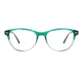 Agricola - Oval Green Glasses for Women