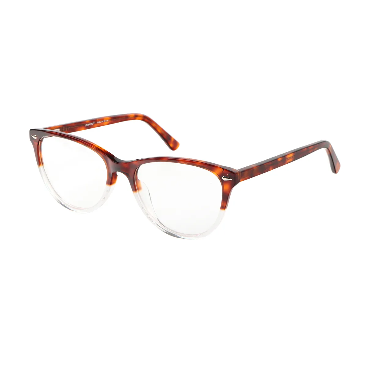 Classic Oval Black-Tortoiseshell Glasses for Women